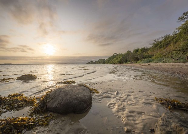 Strand im Sonnenuntergang